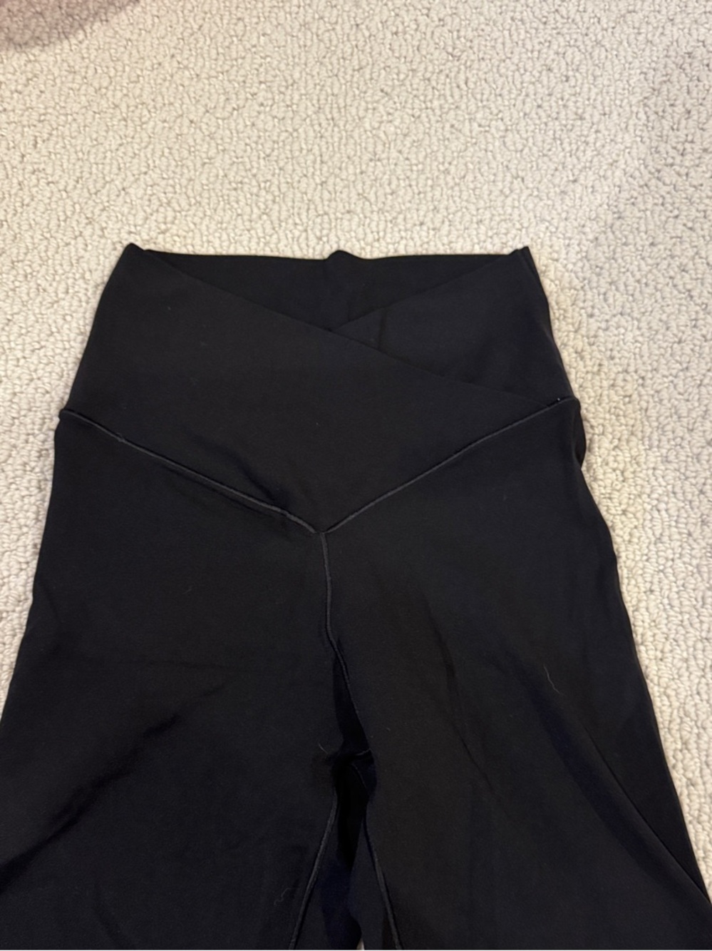 aerie Black High-Rise V-Waist Bike Shorts